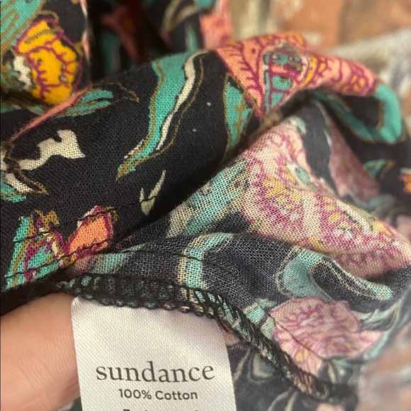 Sundance cotton Floral button down shirt - Picture 3 of 6